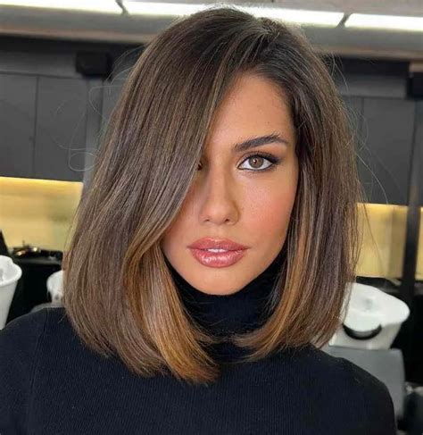 one length blunt haircut